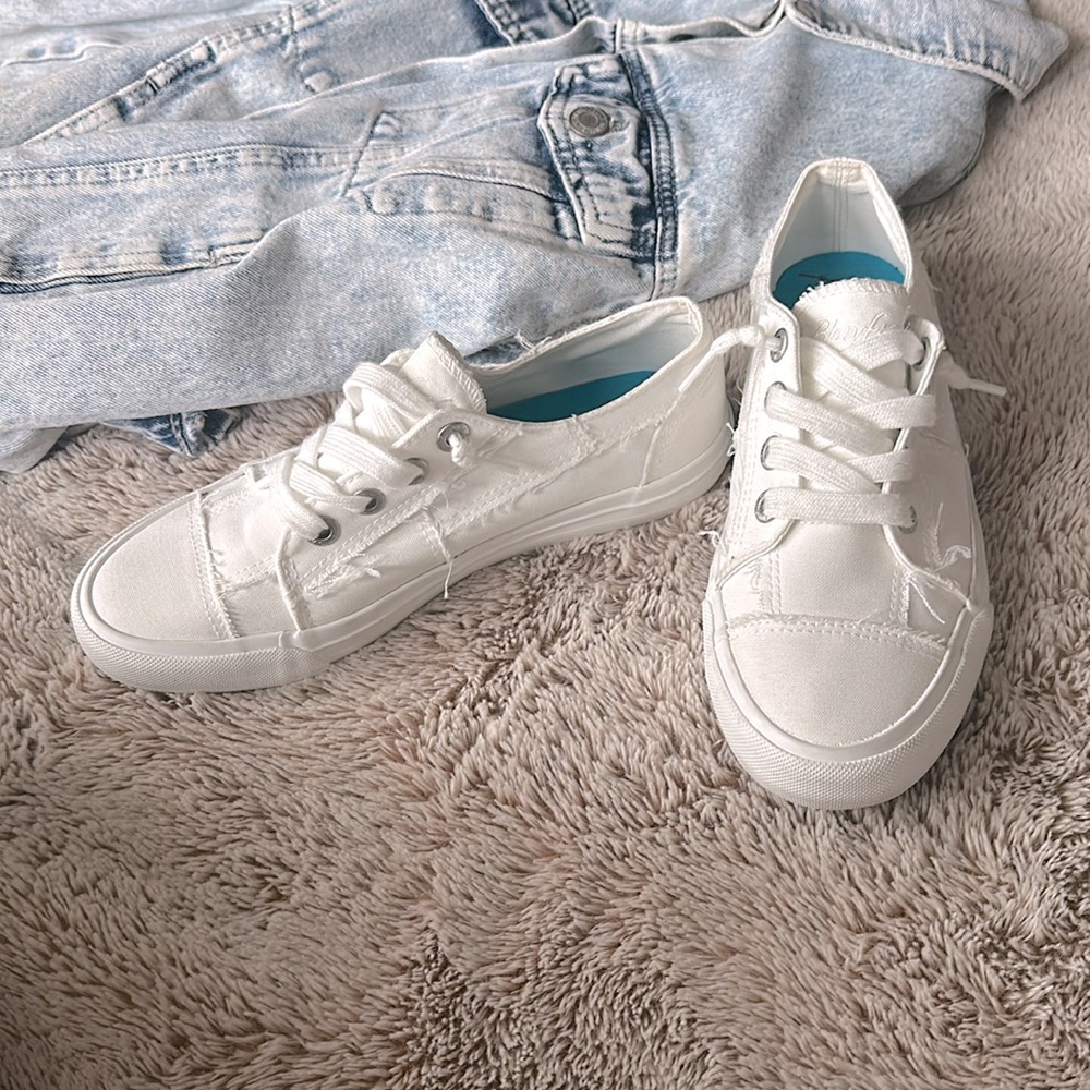 White canvas sneakers